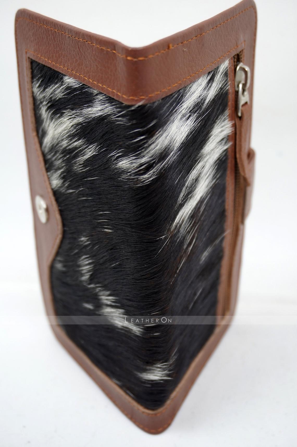 100% Natural Hair On Cowhide Clutch | Hair on Leather Clutch Wallet | Clutch Purse | Ladies Purse