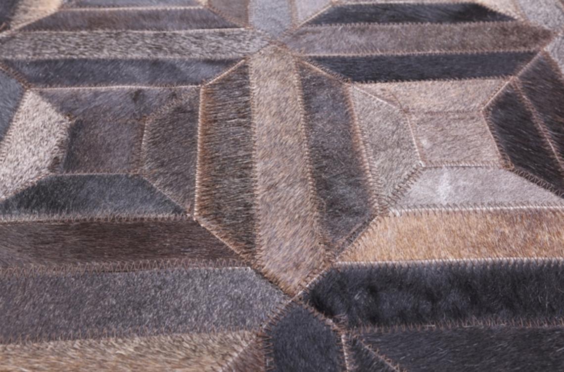 HANDMADE 100% Natural COWHIDE RUG | Patchwork Cowhide Area Rug | Real Cowhide Hallway Runner | Hair on Leather Cowhide Carpet | PR54