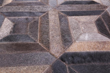 Load image into Gallery viewer, HANDMADE 100% Natural COWHIDE RUG | Patchwork Cowhide Area Rug | Real Cowhide Hallway Runner | Hair on Leather Cowhide Carpet | PR54
