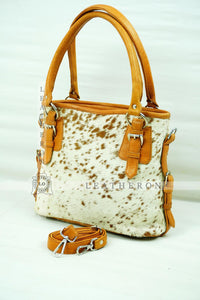 Natural Hair On Cowhide Handbag | Genuine Hair On Leather Shoulder Bag | Real Cow Skin Ladies Bag