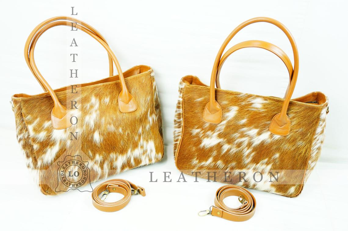 Natural Hair On Cowhide Handbag | Genuine Hair On Leather Shoulder Bag | Real Cow Skin Ladies Bag
