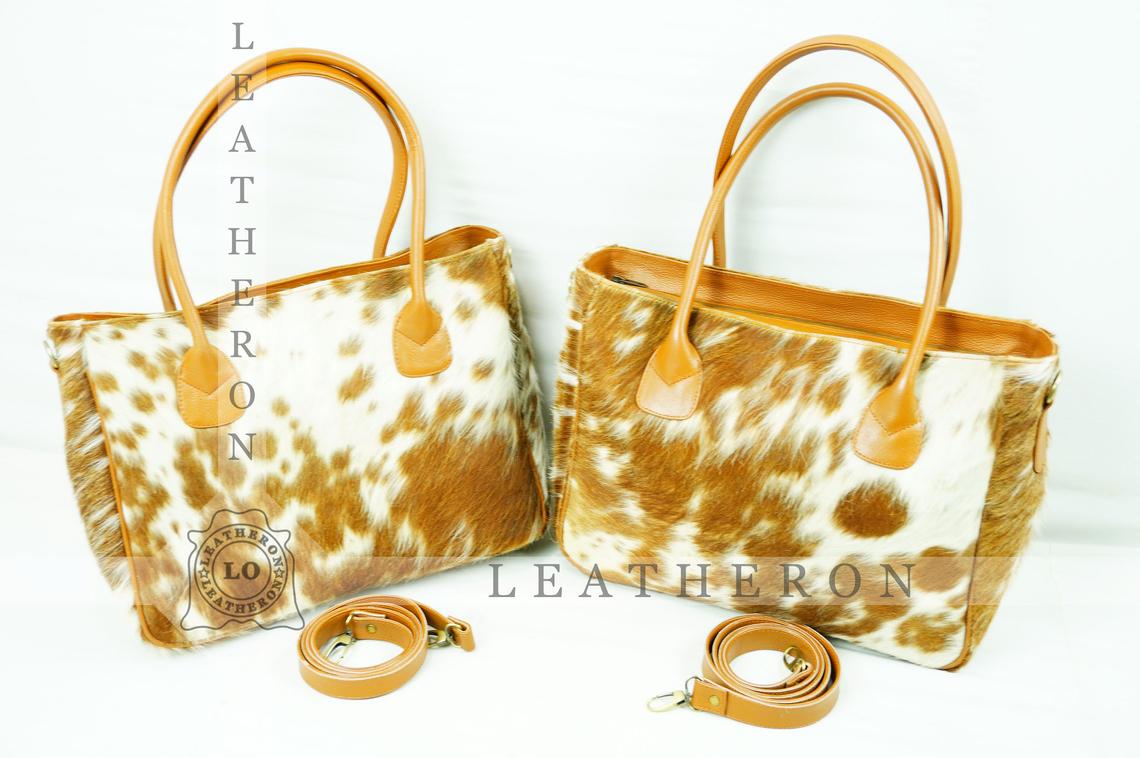 Natural Hair On Cowhide Handbag | Genuine Hair On Leather Shoulder Bag | Real Cow Skin Ladies Bag