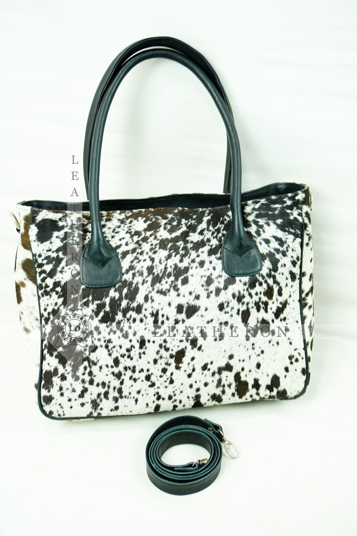Natural Hair On Cowhide Handbag | Genuine Hair On Leather Shoulder Bag | Real Cow Skin Ladies Bag