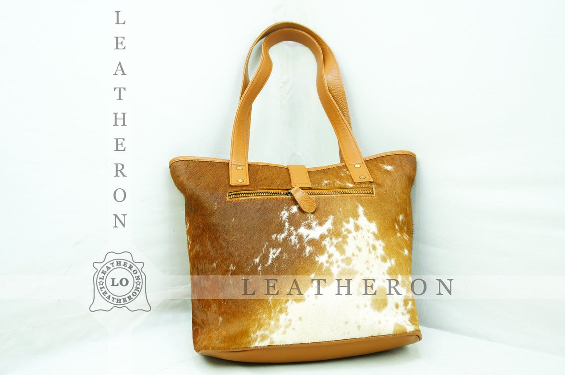 Natural Hair On Cowhide Handbag | Genuine Hair On Leather Shoulder Bag | Real Cow Skin Ladies Bag