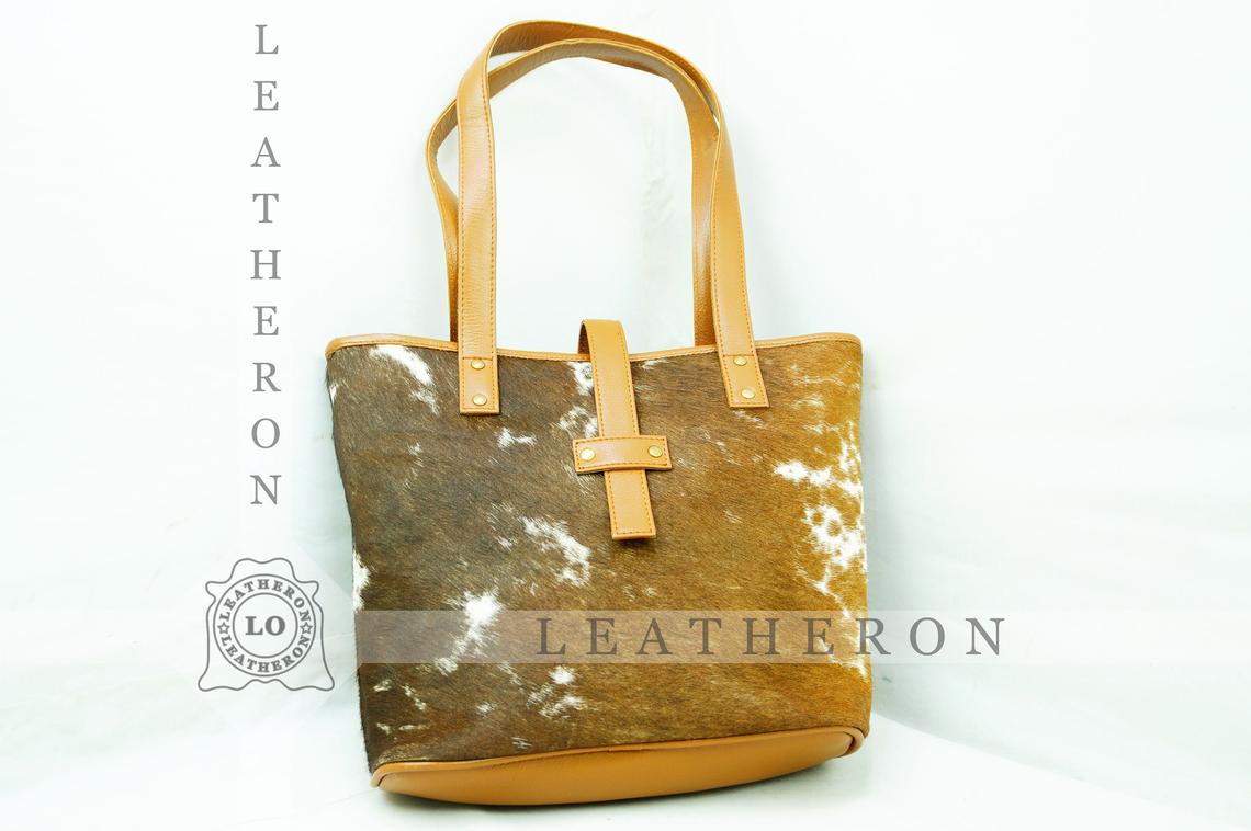 Natural Hair On Cowhide Handbag | Genuine Hair On Leather Shoulder Bag | Real Cow Skin Ladies Bag