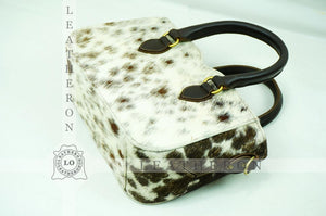 Natural Hair On Cowhide Handbag | Genuine Hair On Leather Shoulder Bag | Real Cow Skin Ladies Bag
