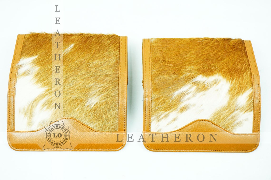 100% Natural Cowhide Clutch Wallet | Real Hair on Leather Clutch Purse | Genuine Cow Skin Leather Clutch Pouch