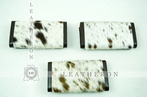 100% Natural Cowhide Clutch Wallet | Real Hair on Leather Clutch Purse | Genuine Cow Skin Leather Clutch Pouch | BCL 69