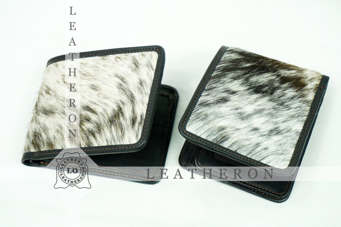 Bifold Cowhide Wallets!! 100% Natural Hair on Cowhide Leather Bifold Wallets | Cow Skin Leather Purses and Wallets