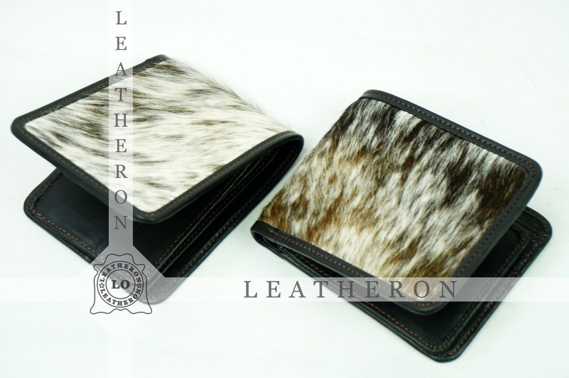 Bifold Cowhide Wallets!! 100% Natural Hair on Cowhide Leather Bifold Wallets | Cow Skin Leather Purses and Wallets