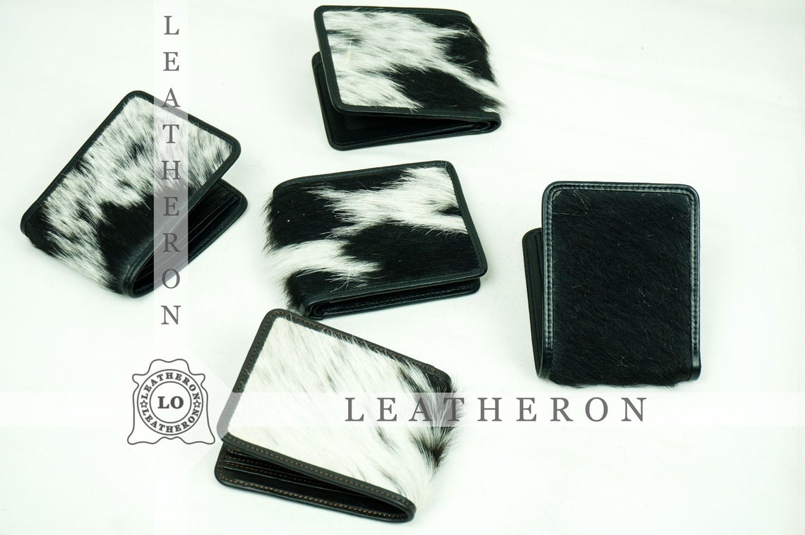 Bifold Cowhide Wallets!! 100% Natural Hair on Cowhide Leather Bifold Wallets | Cow Skin Leather Purses and Wallets