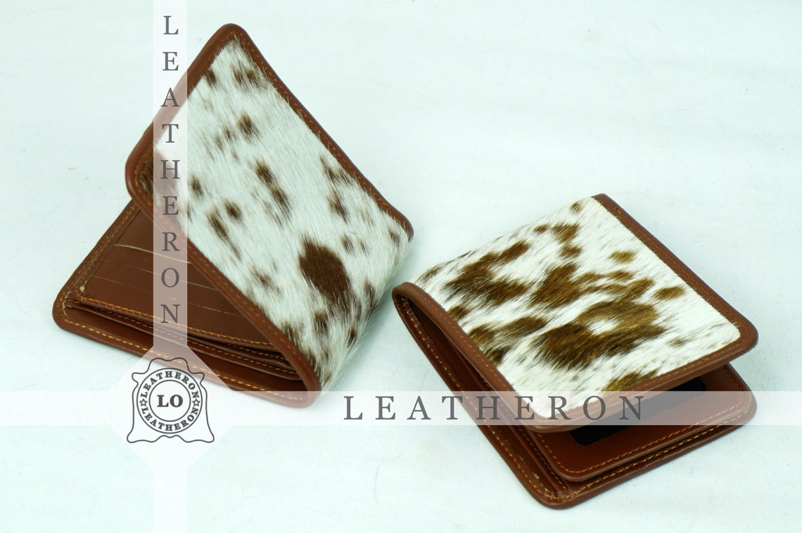 Bifold Cowhide Wallets!! 100% Natural Hair on Cowhide Leather Bifold Wallets | Cow Skin Leather Purses and Wallets