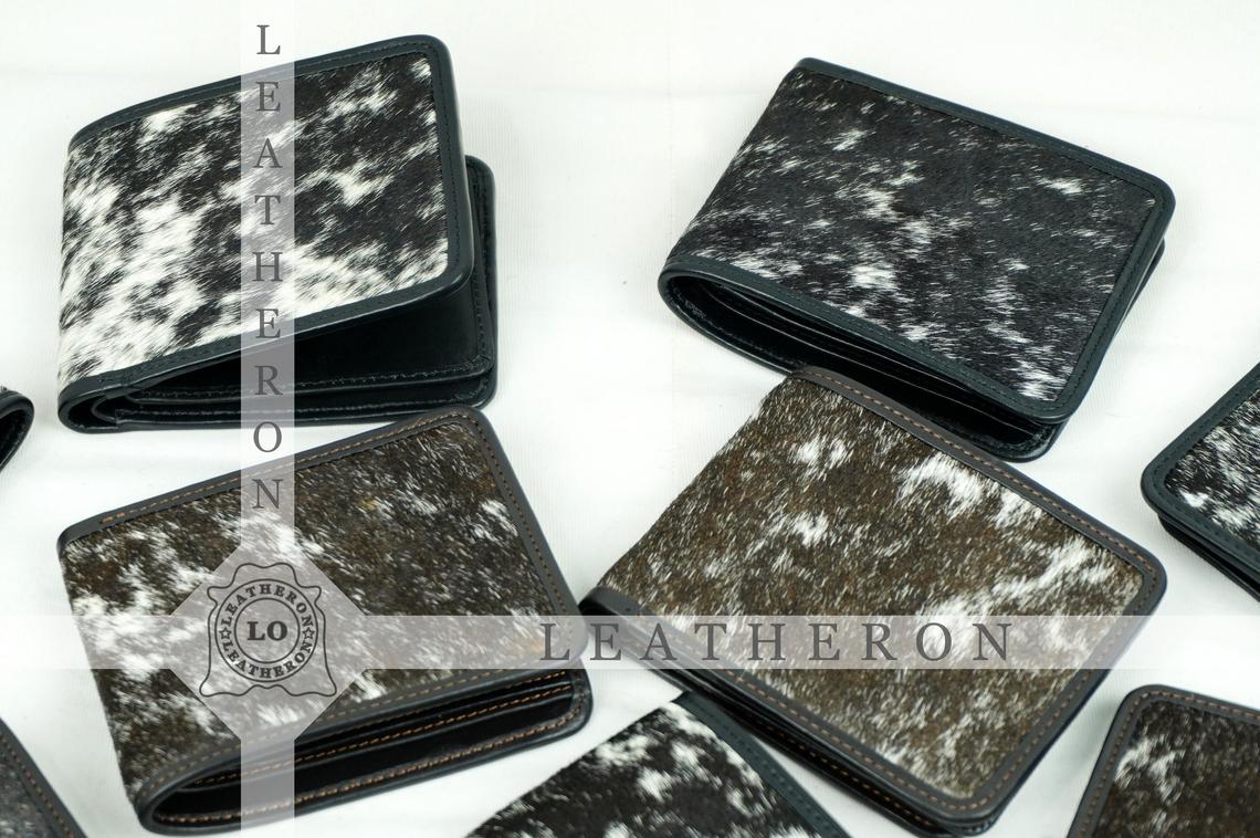 Trifold Cowhide Wallets!! 100% Natural Hair on Cowhide Leather Trifold Wallets | Real Hair on Cow Skin Leather Trifold Purses and Wallets