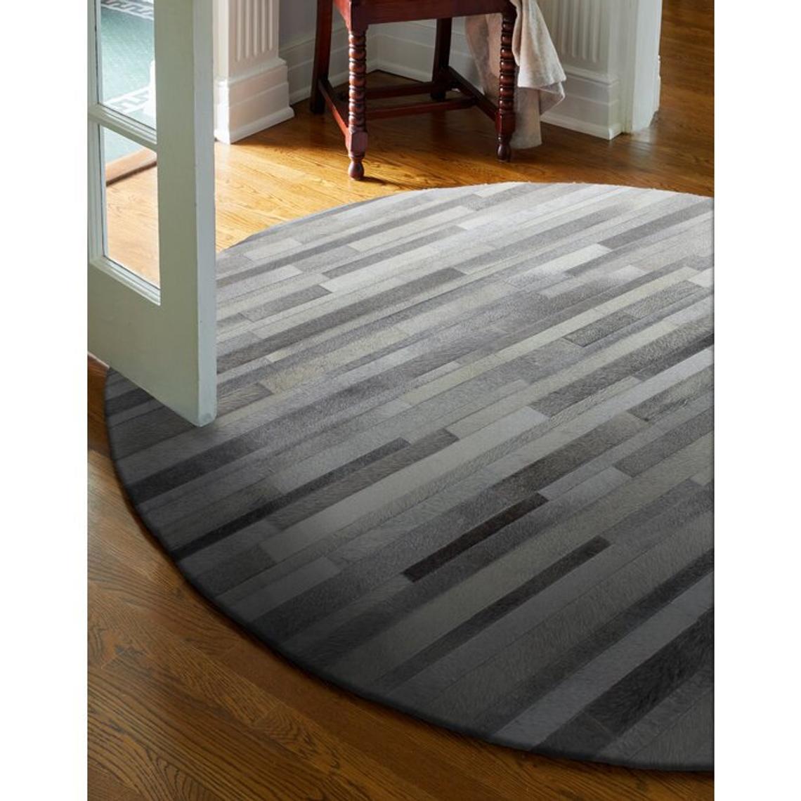 HANDMADE 100% Natural COWHIDE RUG | Patchwork Cowhide Area Rug | Hair on Leather Cowhide Carpet | PR84