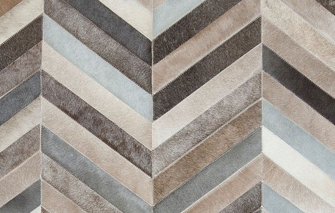 HANDMADE 100% Natural Patchwork Cowhide Area Rug | Hair on Leather Cowhide Carpet | PR90
