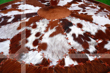 Load image into Gallery viewer, Exact As Picture (4 X 4 ft.) HANDMADE 100% Natural COWHIDE RUG | Patchwork Cowhide Area Rug | Hair on Leather Cowhide Carpet | PR118
