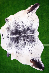 Medium ( 5 X 5 ft. ) EXACT As PHOTO !! 100% Natural Cowhide Hair on Leather Area Rug | Original Hair on Cowhide Leather Area Rug