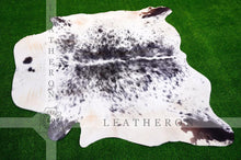 Load image into Gallery viewer, Medium ( 5 X 5 ft. ) EXACT As PHOTO !! 100% Natural Cowhide Hair on Leather Area Rug | Original Hair on Cowhide Leather Area Rug
