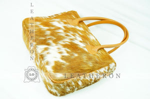 Natural Hair On Cowhide Handbag | Genuine Hair On Leather Shoulder Bag | Real Cow Skin Ladies Bag