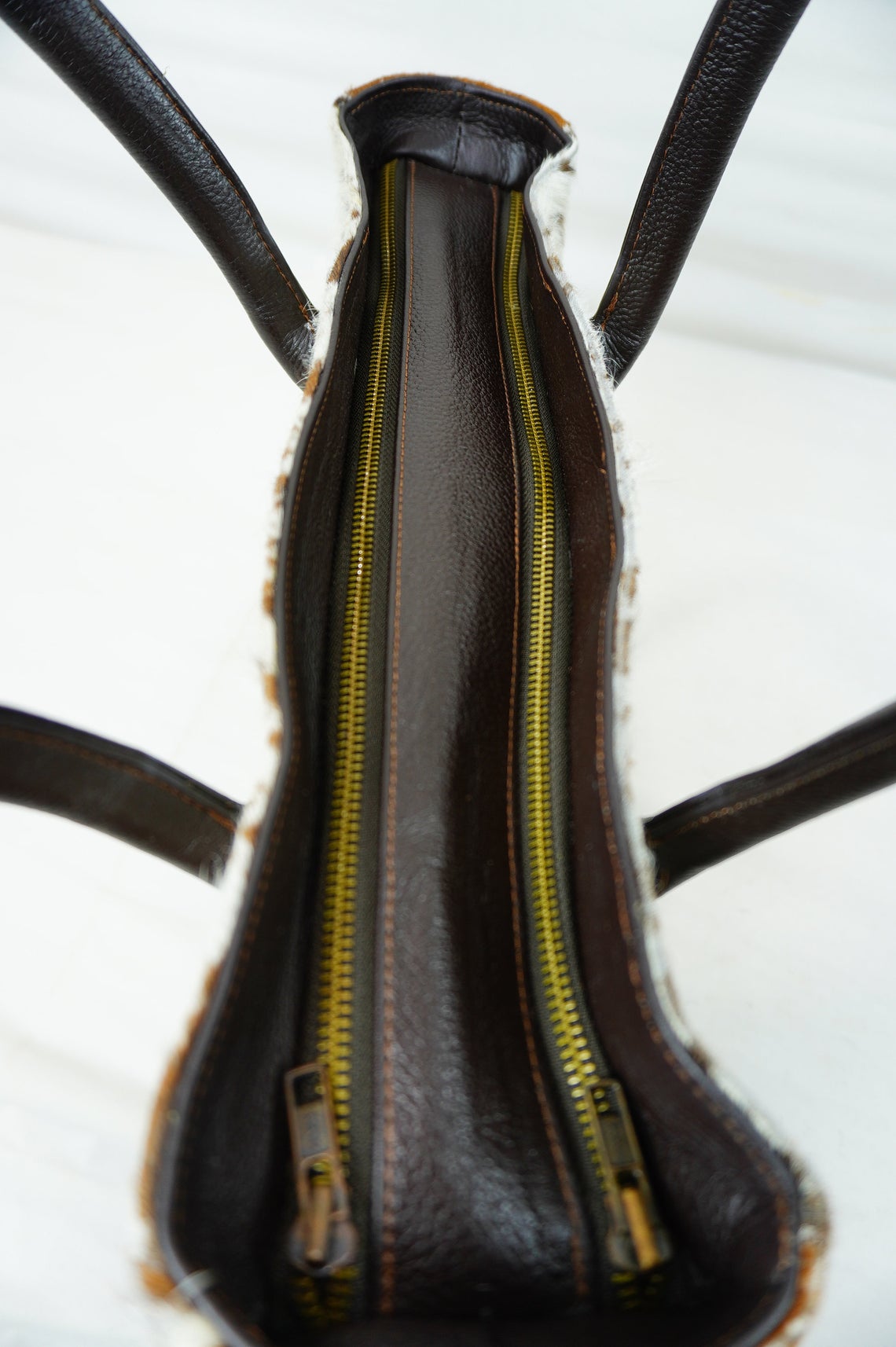 Natural Hair On Cowhide Handbag | Genuine Hair On Leather Shoulder Bag | Real Cow Skin Ladies Bag