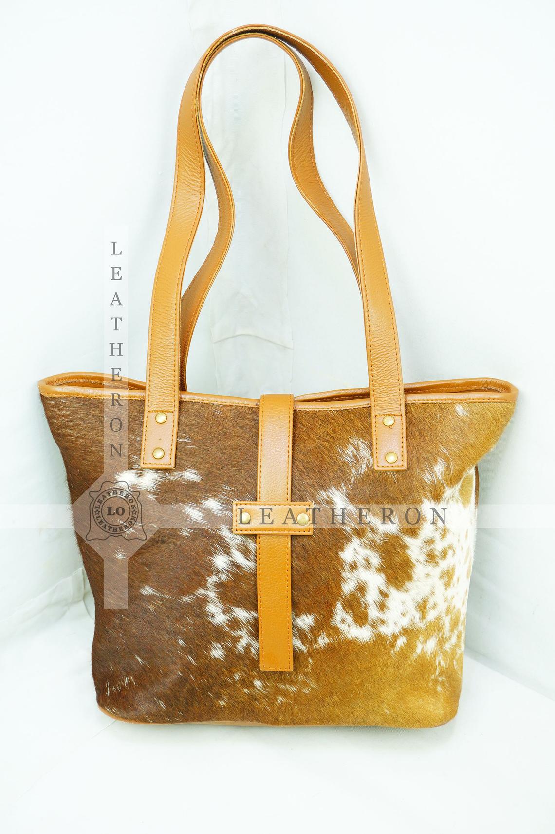 Natural Hair On Cowhide Handbag | Genuine Hair On Leather Shoulder Bag | Real Cow Skin Ladies Bag