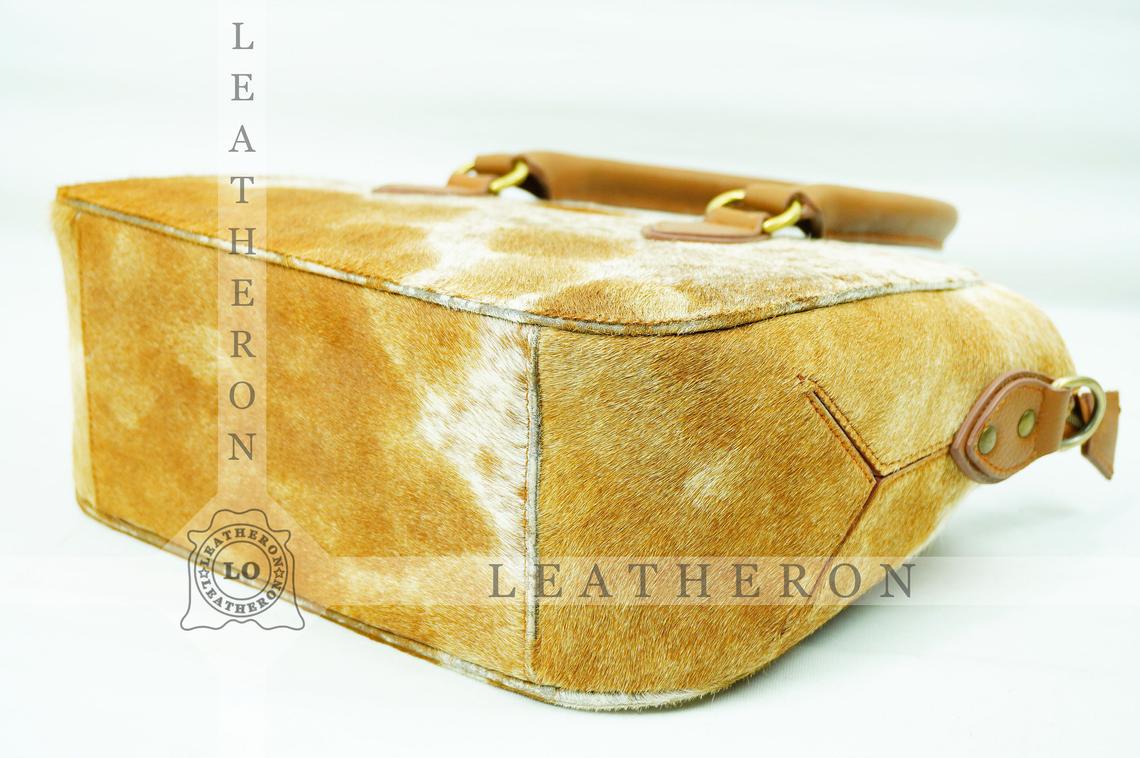 Natural Hair On Cowhide Handbag | Genuine Hair On Leather Shoulder Bag | Real Cow Skin Ladies Bag