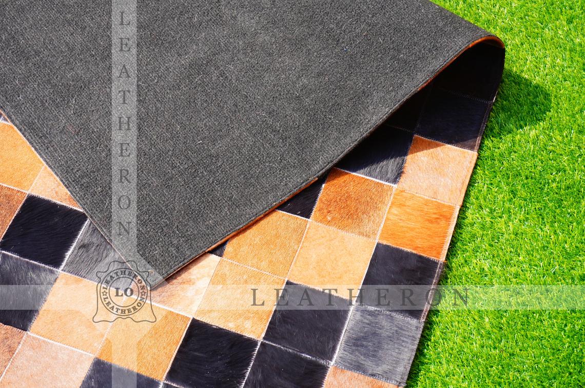 Exact As Picture (6 X 4 ft.) HANDMADE 100% Natural COWHIDE RUG | Patchwork Cowhide Area Rug | PR66