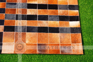 Exact As Picture (6 X 4 ft.) HANDMADE 100% Natural COWHIDE RUG | Patchwork Cowhide Area Rug | PR67