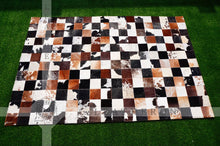 Load image into Gallery viewer, Exact As Picture (6 X 4 ft.) HANDMADE 100% Natural COWHIDE RUG | Patchwork Cowhide Area Rug | PR65
