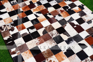 Exact As Picture (6 X 4 ft.) HANDMADE 100% Natural COWHIDE RUG | Patchwork Cowhide Area Rug | PR65