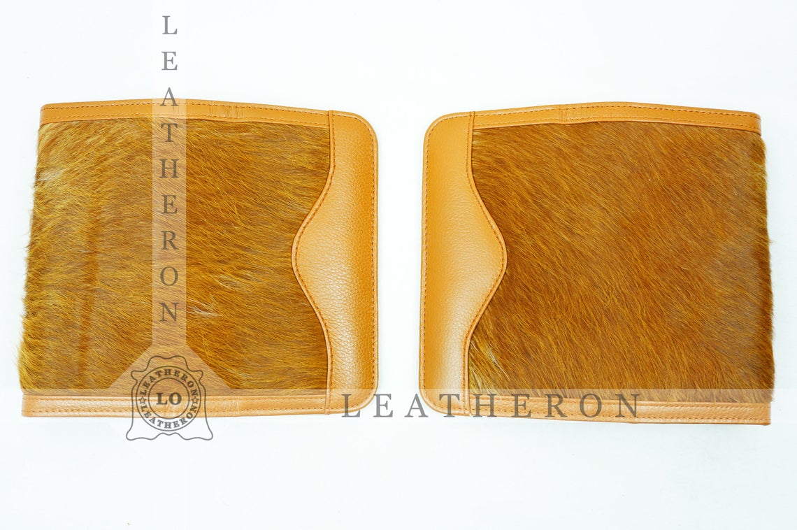 100% Natural Cowhide Clutch Wallet | Real Hair on Leather Clutch Purse | Genuine Cow Skin Leather Clutch Pouch