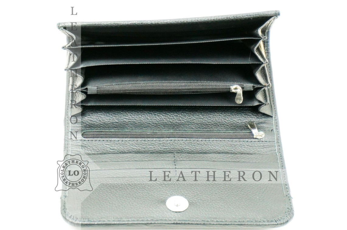 100% Natural Cowhide Clutch Wallet | Real Hair on Leather Clutch Purse | Genuine Cow Skin Leather Clutch Pouch
