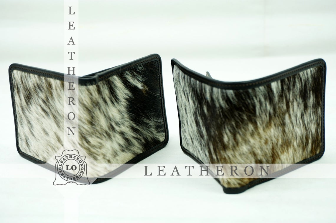 Bifold Cowhide Wallets!! 100% Natural Hair on Cowhide Leather Bifold Wallets | Cow Skin Leather Purses and Wallets