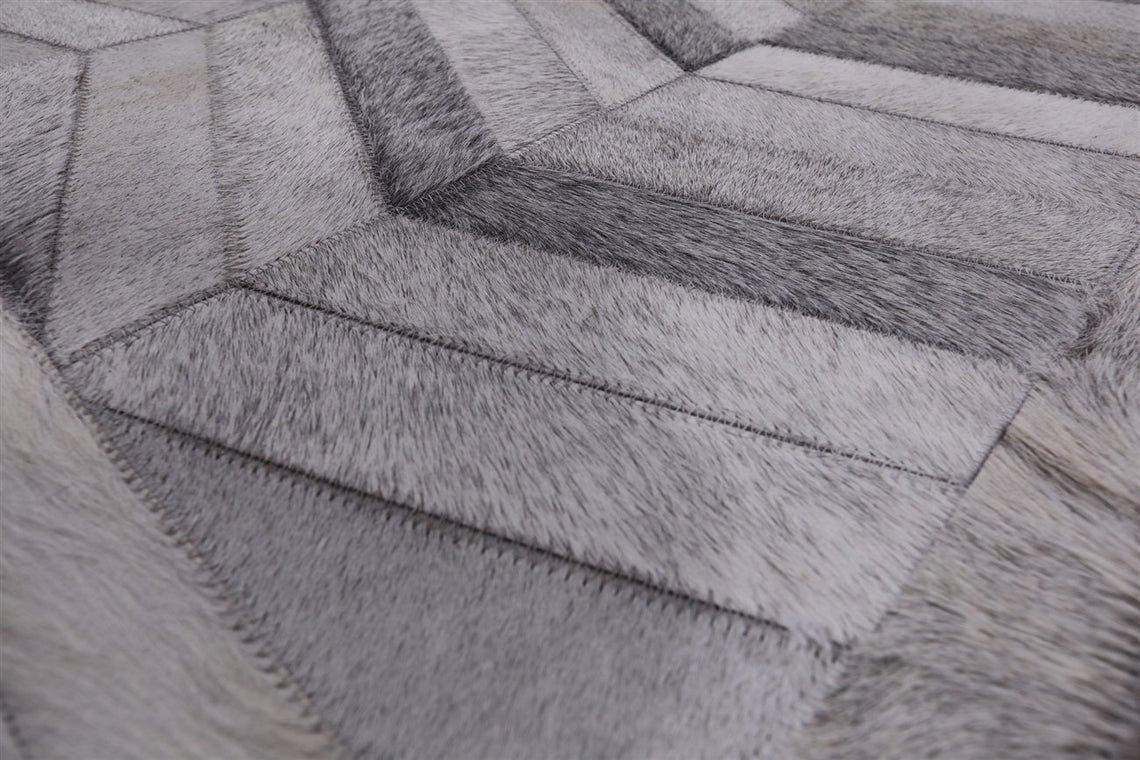 HANDMADE 100% Natural COWHIDE RUG | Patchwork Cowhide Area Rug | Real Cowhide Hallway Runner | Hair on Leather Cowhide Carpet | PR42