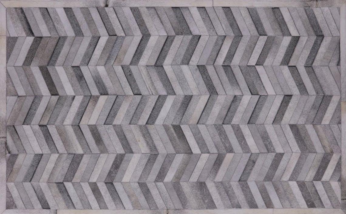 HANDMADE 100% Natural COWHIDE RUG | Patchwork Cowhide Area Rug | Real Cowhide Hallway Runner | Hair on Leather Cowhide Carpet | PR42