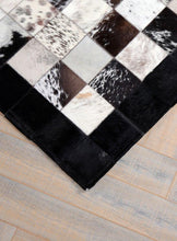 Load image into Gallery viewer, HANDMADE 100% Natural COWHIDE RUG | Patchwork Cowhide Area Rug | Real Cowhide Hallway Runner | Hair on Leather Cowhide Carpet | PR12
