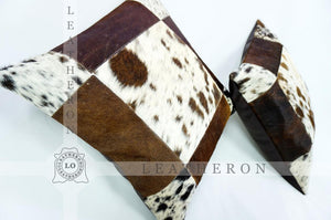 Natural Cowhide Pillow Covers Hair on Leather Pillow Cases Real Cow Skin Cushion Covers | PLW 210