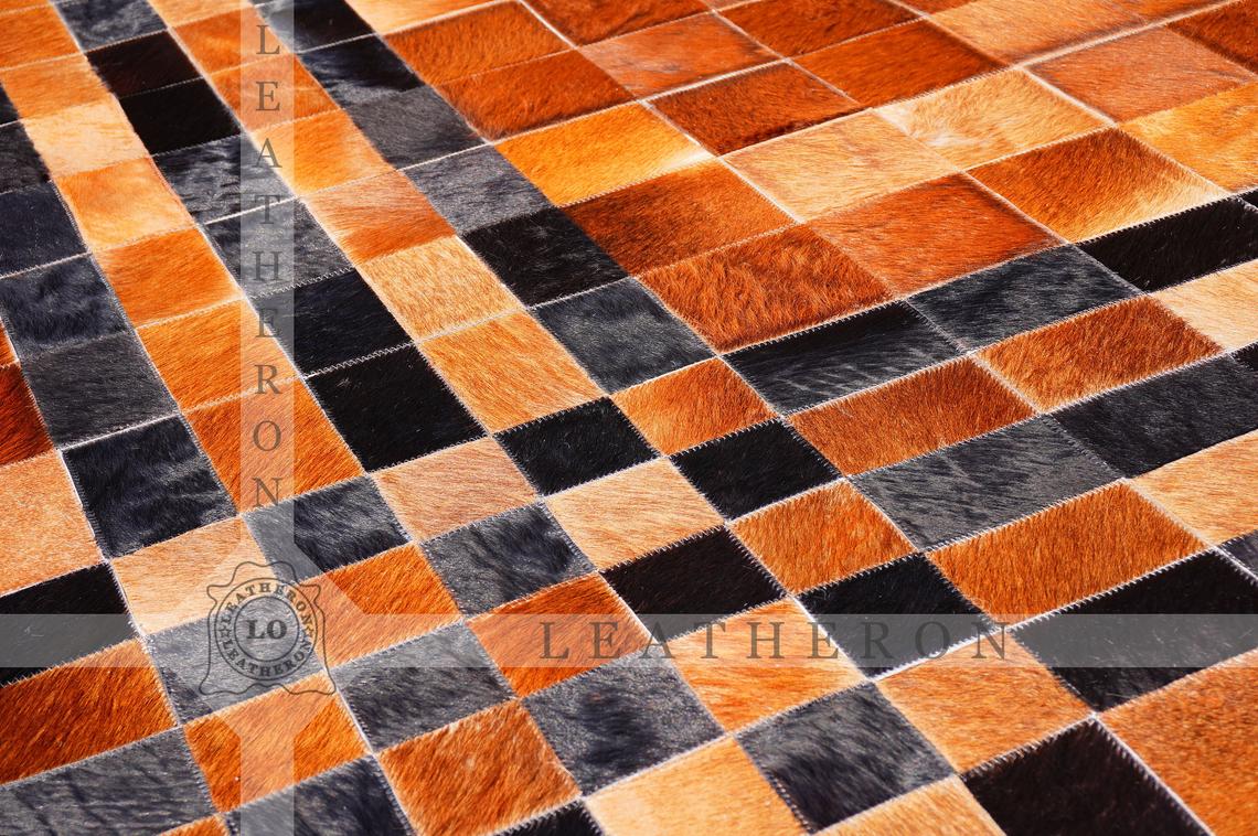 Exact As Picture (6 X 4 ft.) HANDMADE 100% Natural COWHIDE RUG | Patchwork Cowhide Area Rug | PR67