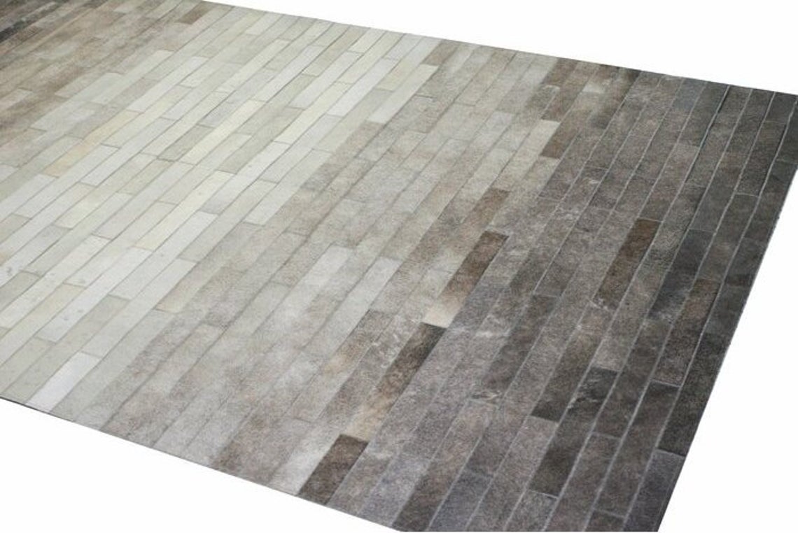 HANDMADE 100% Natural COWHIDE RUG | Patchwork Cowhide Area Rug | Real Cowhide Hallway Runner | Hair on Leather Cowhide Carpet | PR20