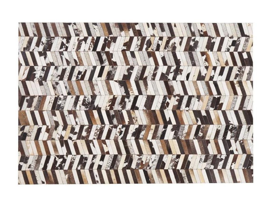 HANDMADE 100% Natural COWHIDE RUG | Patchwork Cowhide Area Rug | Real Cowhide Hallway Runner | Hair on Leather Cowhide Carpet | PR19