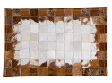 Load image into Gallery viewer, HANDMADE 100% Natural COWHIDE RUG | Patchwork Cowhide Area Rug | Real Cowhide Hallway Runner | Hair on Leather Cowhide Carpet | PR16
