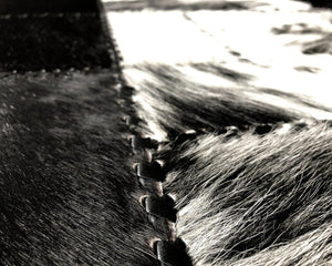 HANDMADE 100% Natural COWHIDE RUG | Patchwork Cowhide Area Rug | Real Cowhide Hallway Runner | Hair on Leather Cowhide Carpet | PR61