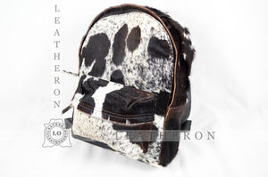 REAL Cowhide Backpack | 100% Natural Cow Skin Back Pack | GENUINE Hair On Cowhide Shoulder Bag