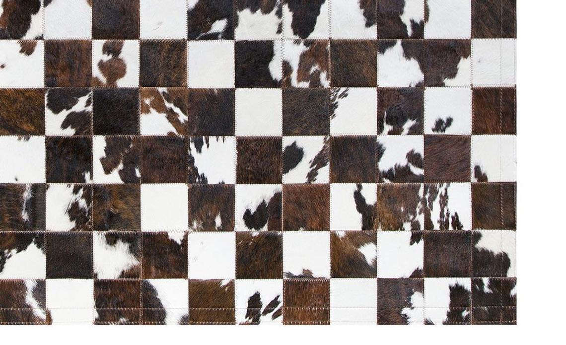 HANDMADE 100% Natural COWHIDE RUG | Patchwork Cowhide Area Rug | Real Cowhide Hallway Runner | Hair on Leather Cowhide Carpet | PR76