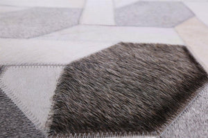 HANDMADE 100% Natural COWHIDE RUG | Patchwork Cowhide Area Rug | Real Cowhide Hallway Runner | Hair on Leather Cowhide Carpet | PR133