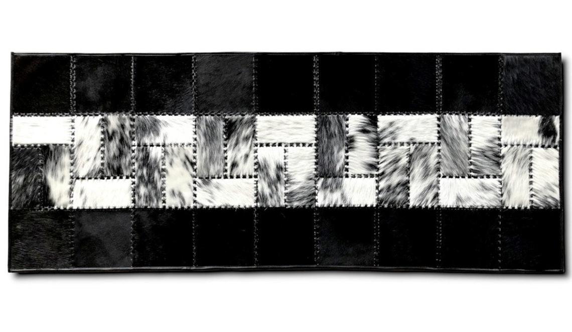 HANDMADE 100% Natural COWHIDE RUG | Patchwork Cowhide Area Rug | Real Cowhide Hallway Runner | Hair on Leather Cowhide Carpet | PR61