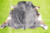 Large (5 X 6 ft.) EXACT As Photo, Black COWHIDE RUG | 100% Natural Cowhide Area Rug | Hair-on Leather Cowhide Rug | C464