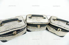 Load image into Gallery viewer, Cowhide Beauty Box Bag | 100% Natural Cowhide Top Handle Bag | Real Hair On Cowhide Leather Ladies Bag | BOX03

