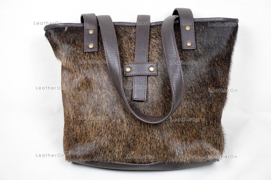 Cowhide Shoulder Bag | 100% Natural Hair on Cowhide Leather Handbag | Real Cow Skin Ladies Shoulder Bag | CSB03