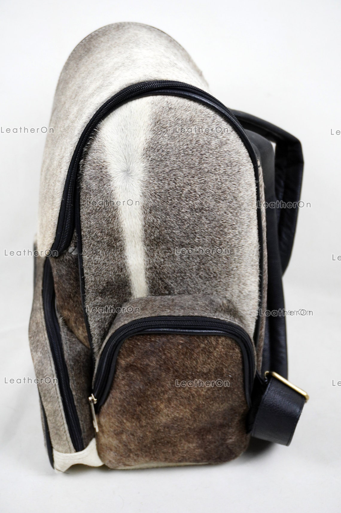 Large! Natural Cowhide Backpack | 100% Real Hair On Cowhide Leather Backpack | Cowhide Shoulder Bag | Hair on Leather Backpack | BP22